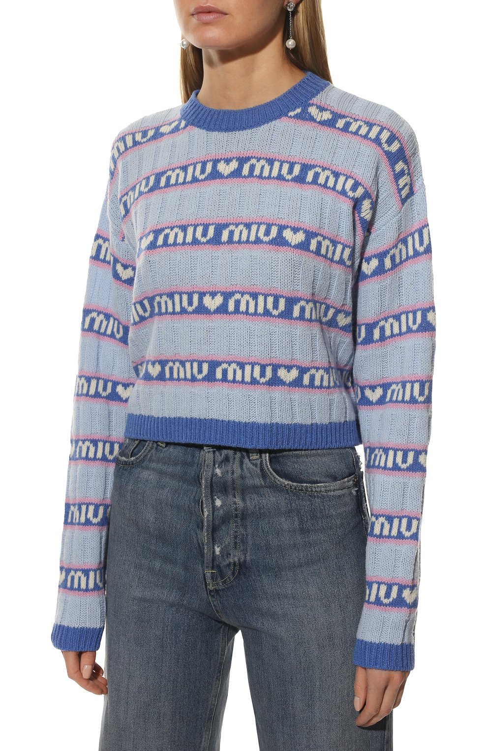 Шерстяной свитер MIU MIU, арт. MML427-1RR1-F0013, фото 3