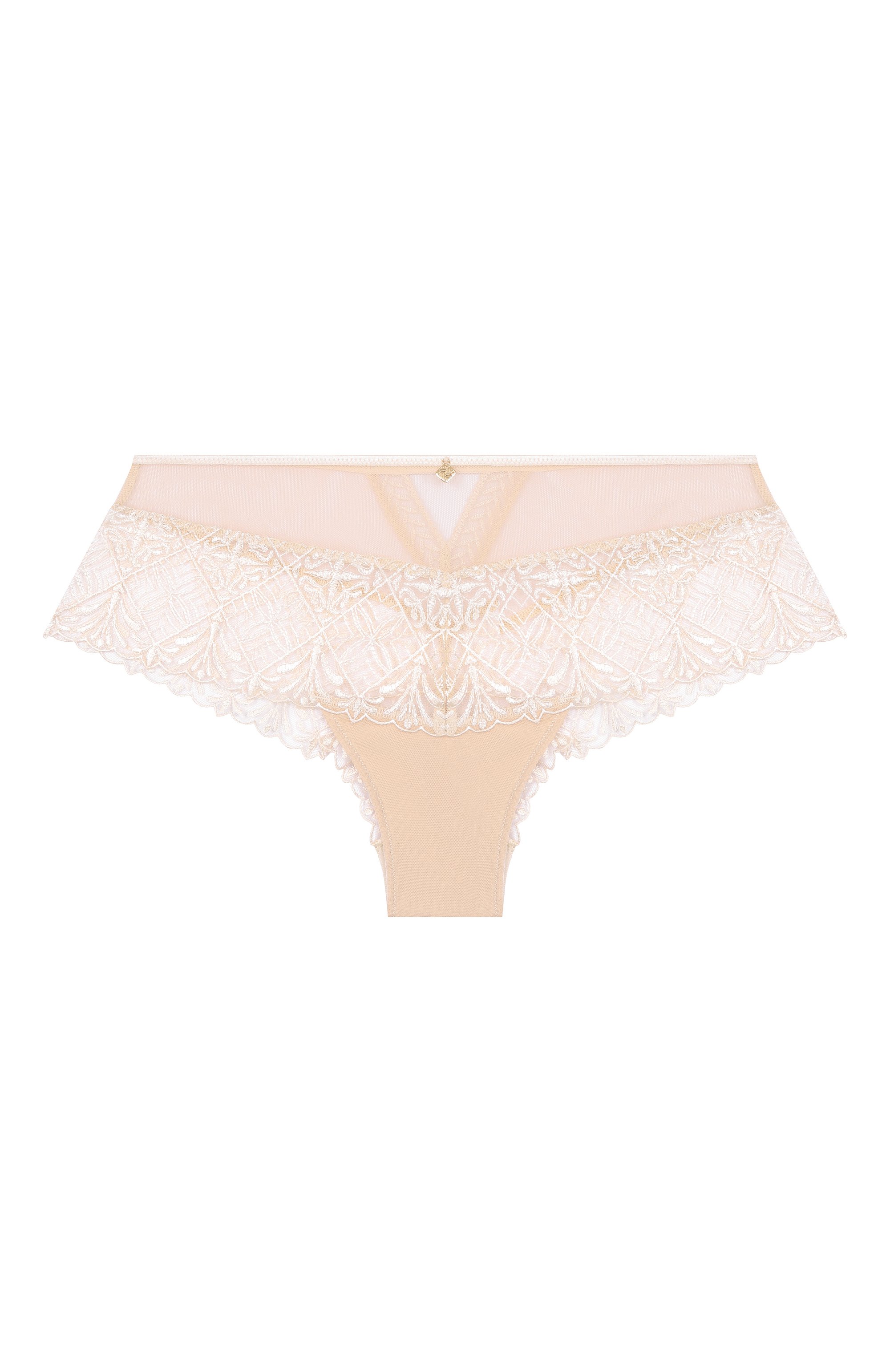 Трусы-шорты AUBADE кремового цвета по цене 11940 руб., арт. 6C70, фото 1 Трусы-шорты AUBADE, арт. 6C70, фото 1