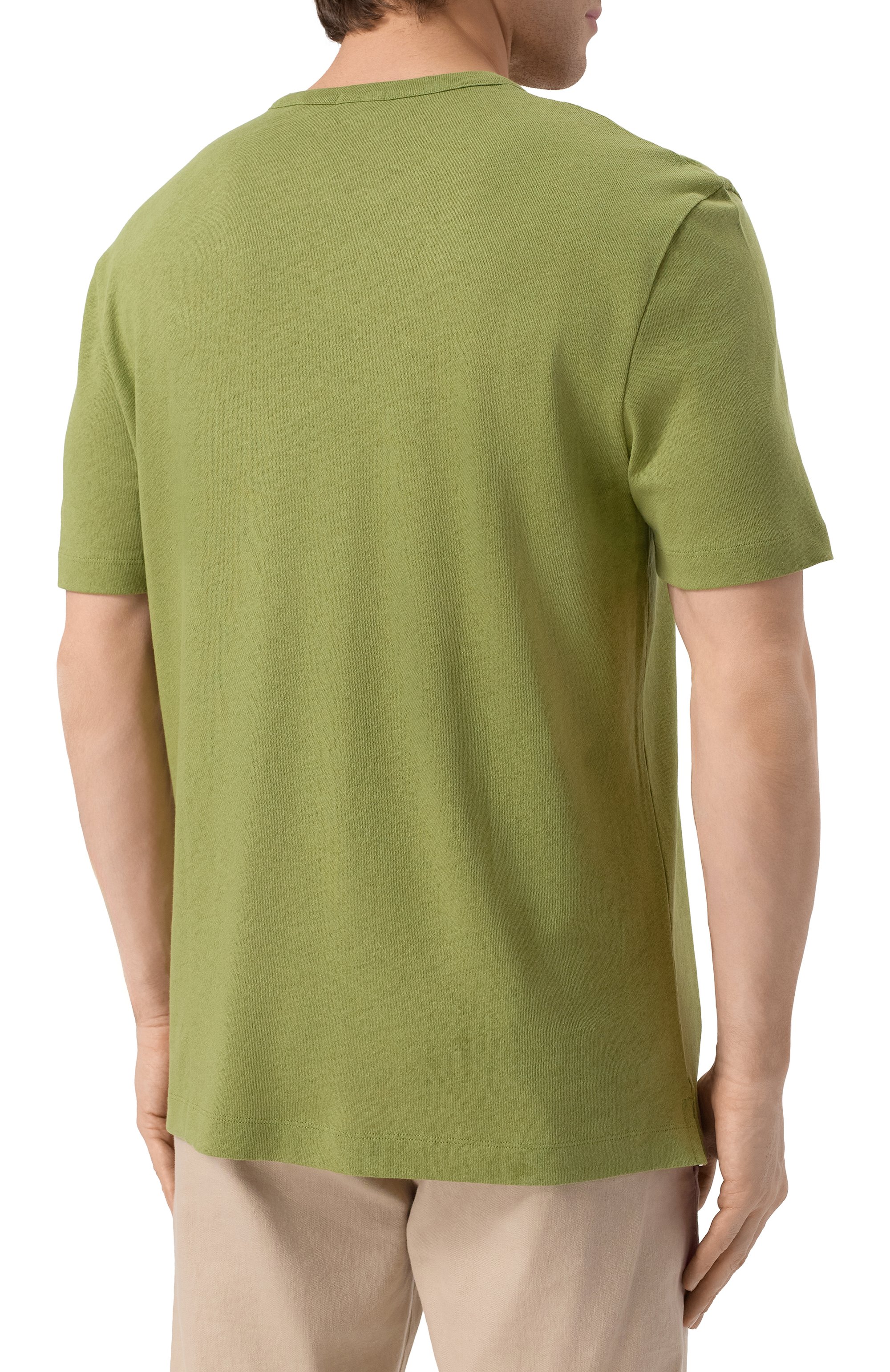 Футболка из хлопка и льна BOSS, арт. 50537498, фото 4