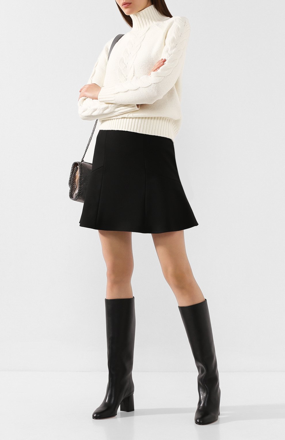 Юбка REDVALENTINO черного цвета по цене 18450 руб., арт. SR0RAC65/1Y1, фото 2 Юбка REDVALENTINO, арт. SR0RAC65/1Y1, фото 2