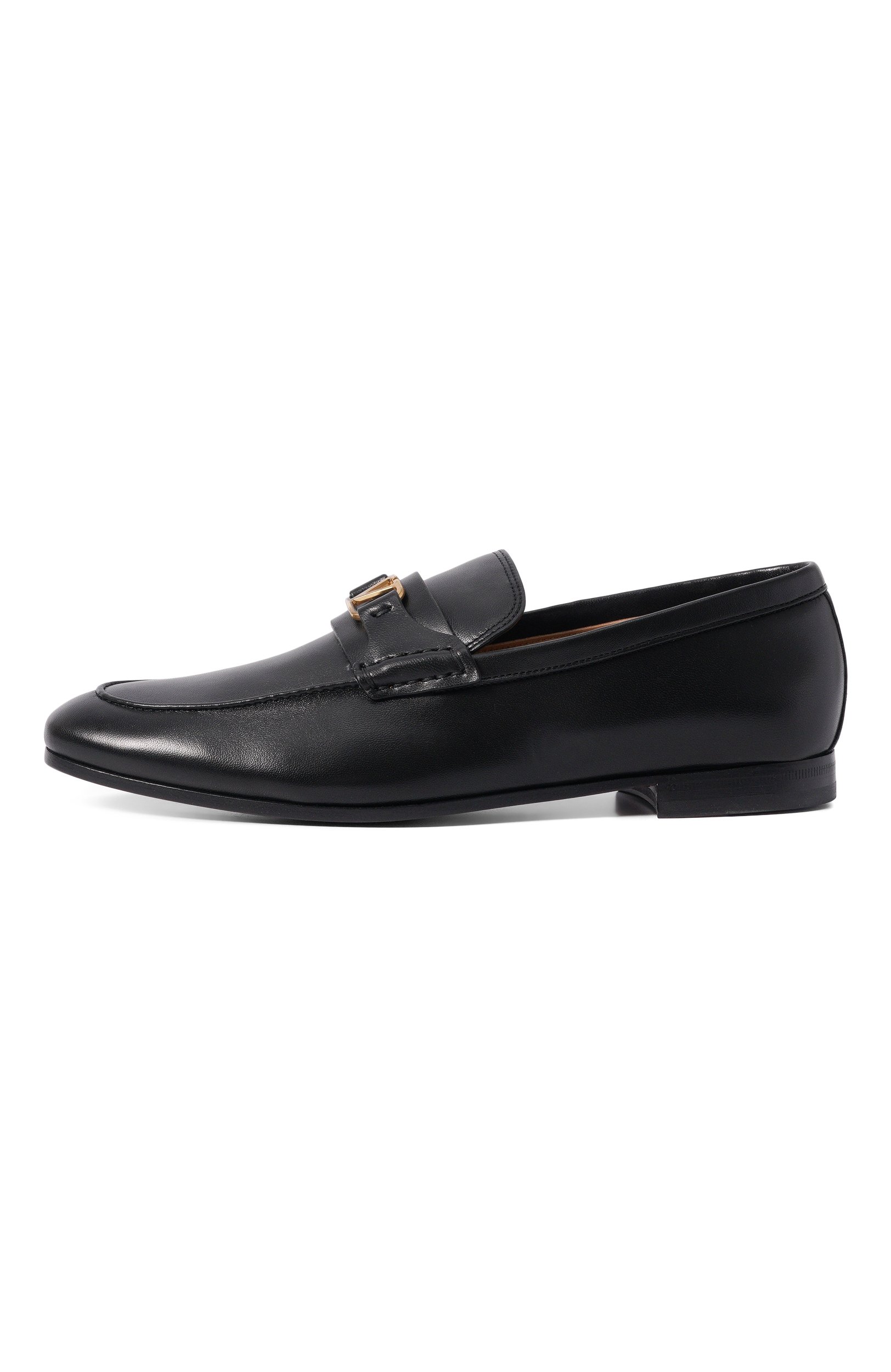 Кожаные лоферы vlogo VALENTINO черного цвета по цене 113000 руб., арт. 9W2S0QD5/EJC, фото 4 Кожаные лоферы vlogo VALENTINO, арт. 9W2S0QD5/EJC, фото 4