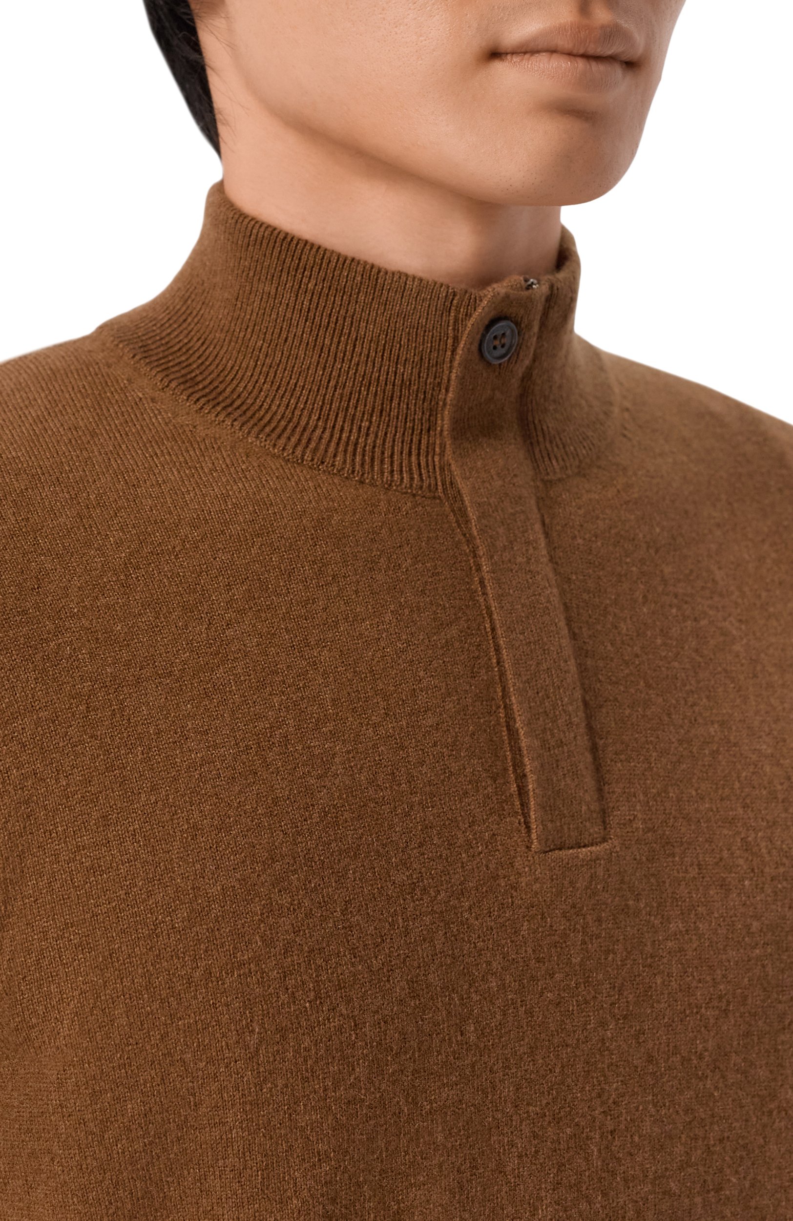 Кашемировый джемпер CORNELIANI светло-коричневого цвета по цене 118000 руб., арт. 28M533/2A25185, фото 5 Кашемировый джемпер CORNELIANI, арт. 28M533/2A25185, фото 5
