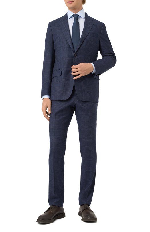 Хлопковая сорочка Corneliani 25P100-2511700 Голубой  25P100-2511700 Фото 2