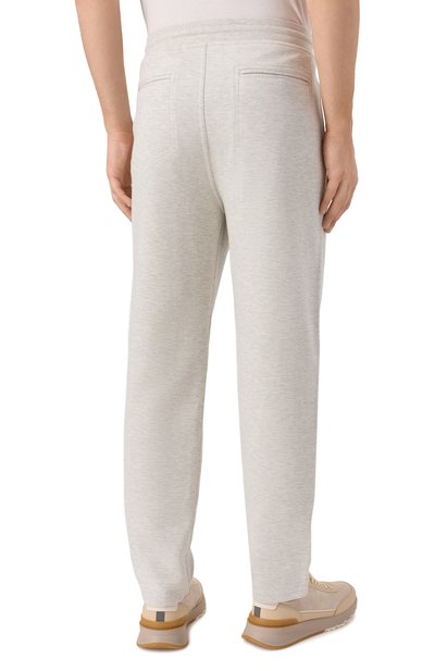 Брюки из хлопка и кашемира BRUNELLO CUCINELLI, арт. MM8313243G, фото 4