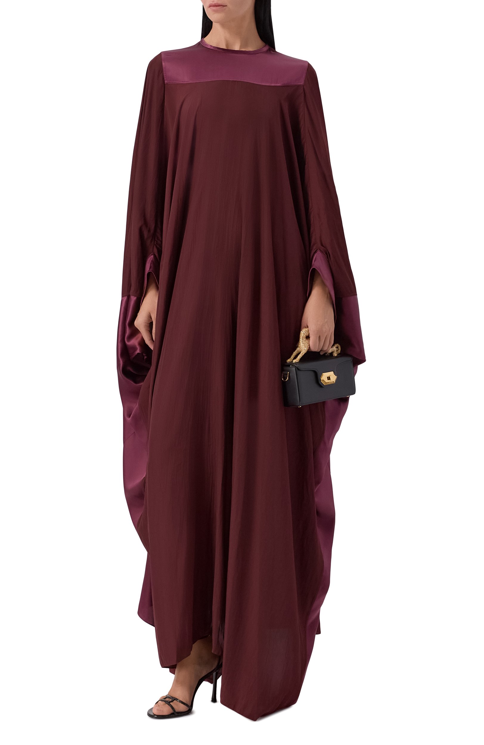 Платье LANVIN бордового цвета по цене 329500 руб., арт. RW-DR0019-4778-A26, фото 2 Платье LANVIN, арт. RW-DR0019-4778-A26, фото 2