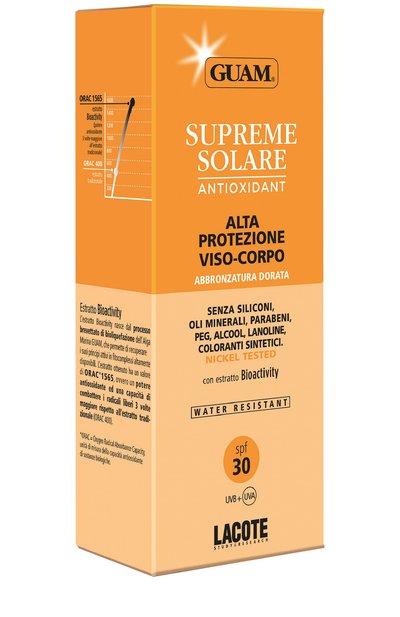 Солнцезащитный крем solare spf 30 (150ml) GUAM, арт. 8025021140773, фото 2