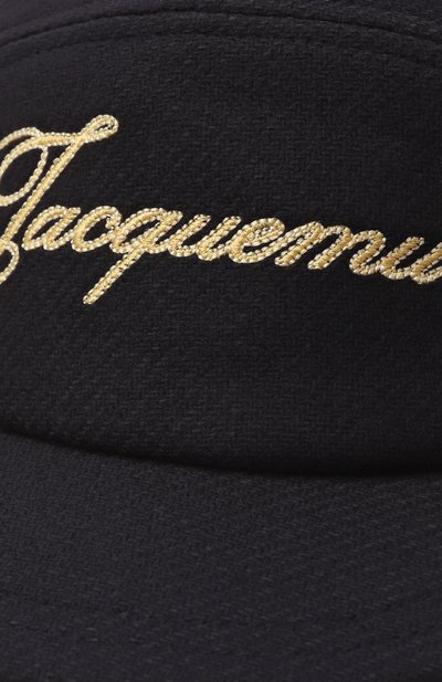 Шерстяная бейсболка JACQUEMUS темно-синего цвета по цене 27050 руб., арт. 25HACU00790/AW00702, фото 3 Шерстяная бейсболка JACQUEMUS, арт. 25HACU00790/AW00702, фото 3