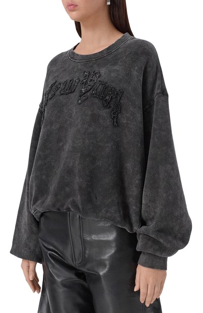 Свитшот из хлопка и лиоцелла R13, арт. R13WK260-K0010, фото 3