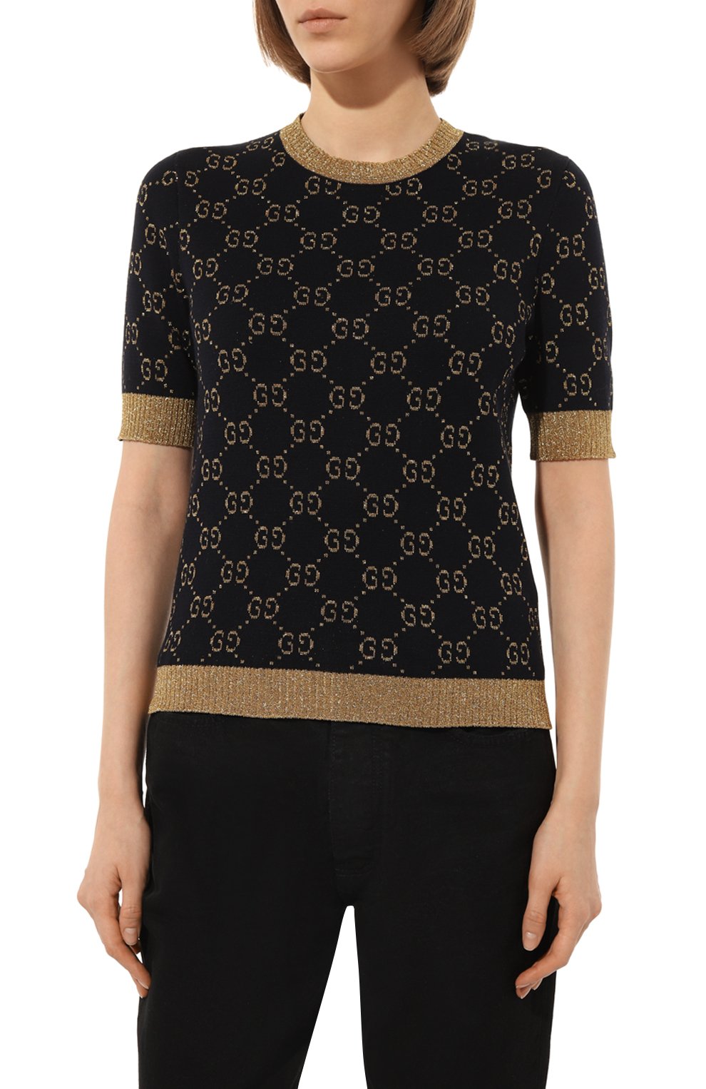 Хлопковый пуловер GUCCI, арт. 526759 X9W83, фото 3