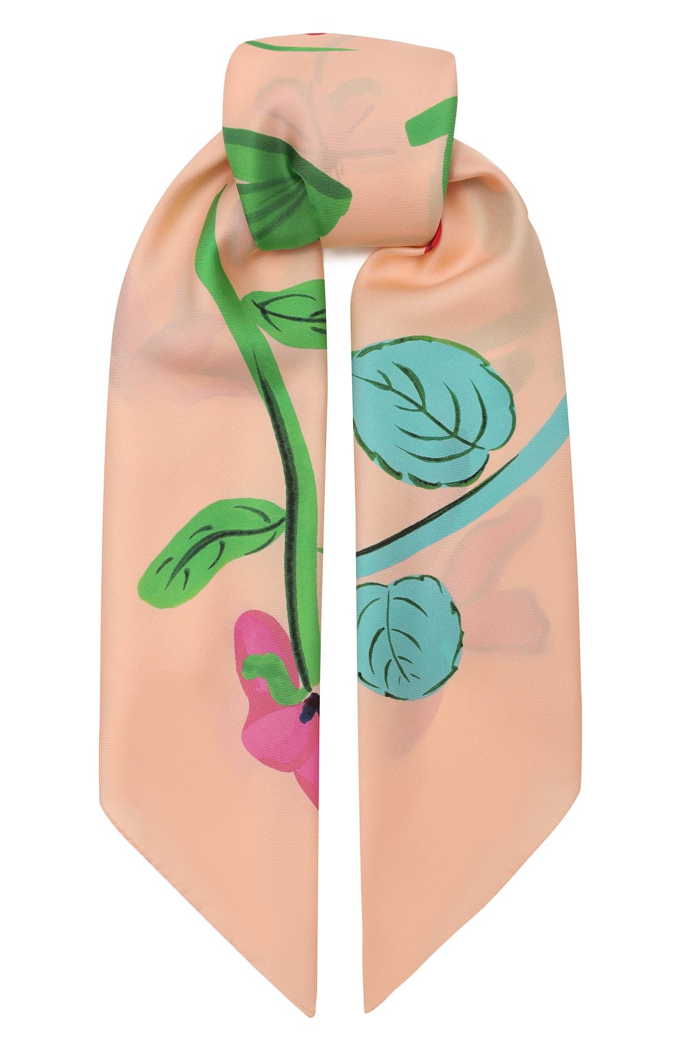 Шелковый платок розовый гербарий PETITJEAN PARIS, арт. 19C22, фото 1