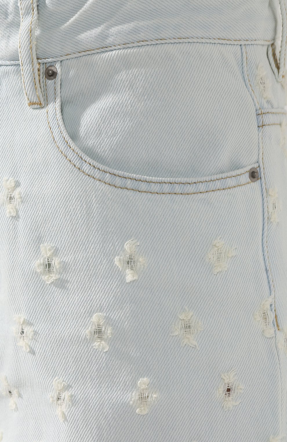 Джинсы с потертостями ISABEL MARANT ETOILE голубого цвета по цене 28950 руб., арт. PA1079-19P012E/L0RNY, фото 5 Джинсы с потертостями ISABEL MARANT ETOILE, арт. PA1079-19P012E/L0RNY, фото 5