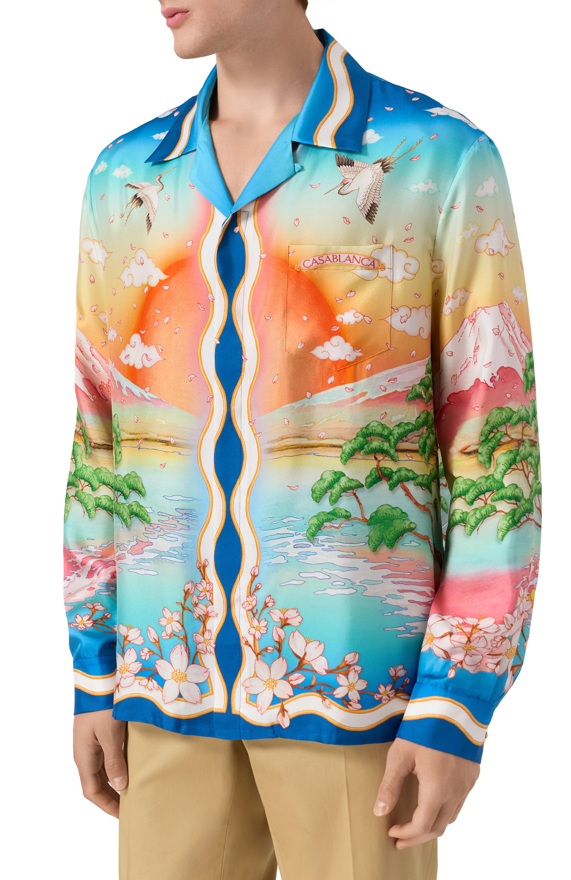 Шелковая рубашка CASABLANCA, арт. U-MPF25-SH-006-01, фото 3