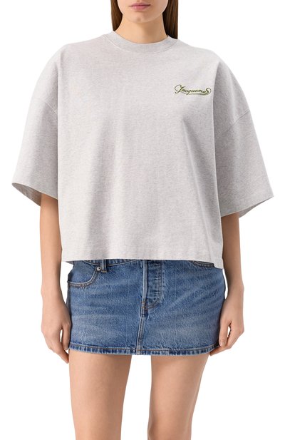 Хлопковая футболка JACQUEMUS, арт. 25E251JS216, фото 3