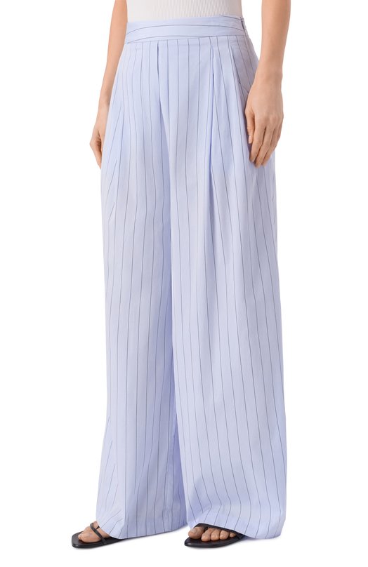 Хлопковые брюки Erika Cavallini P6SJ20 Голубой  P6SJ20 Фото 3