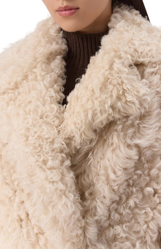 Шуба из овчины Blancha 3/300/75 Кремовый  3/300/75 Фото 5