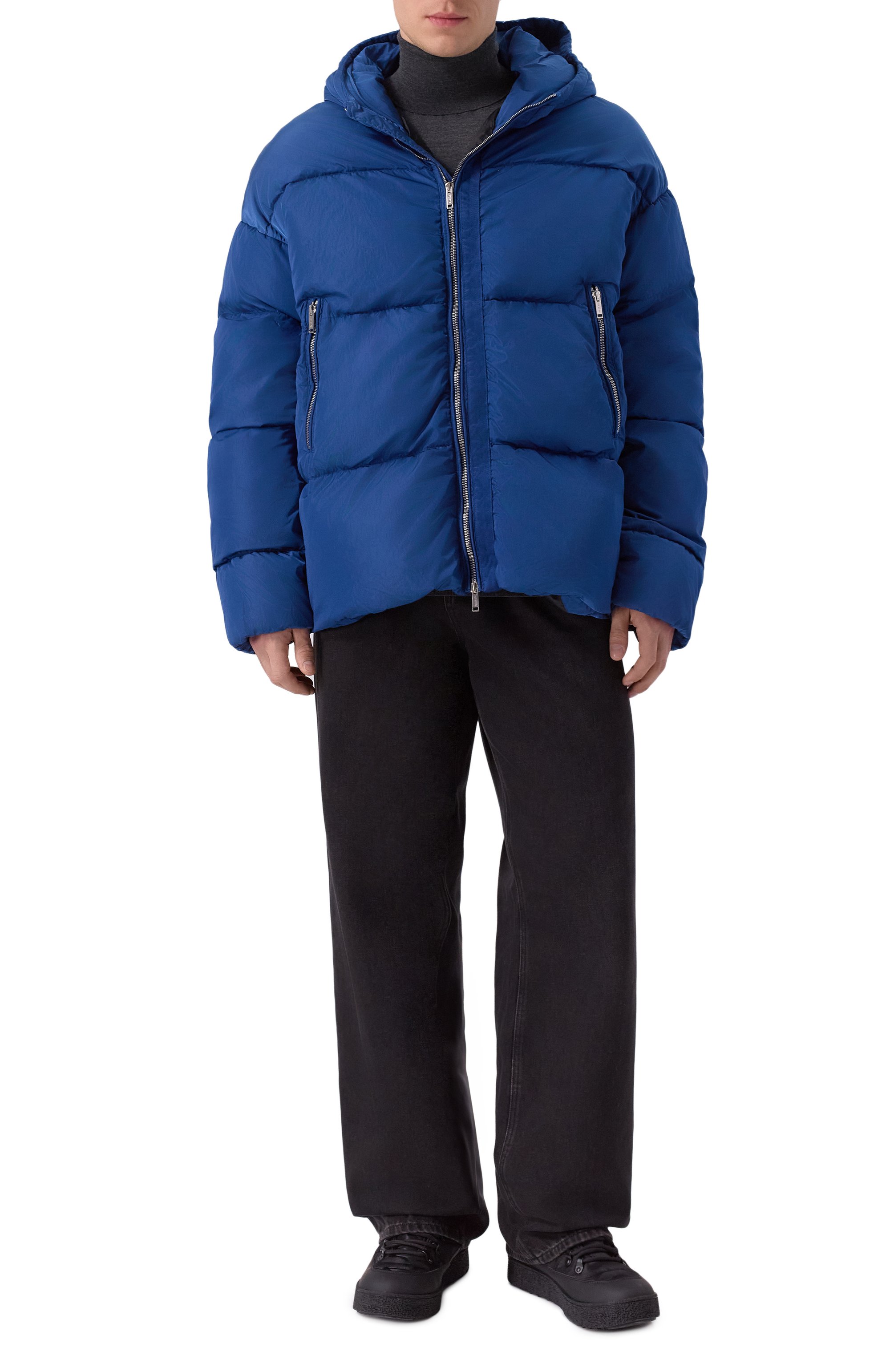 Пуховик ICEBERG синего цвета по цене 79950 руб., арт. J110/5189, фото 2 Пуховик ICEBERG, арт. J110/5189, фото 2