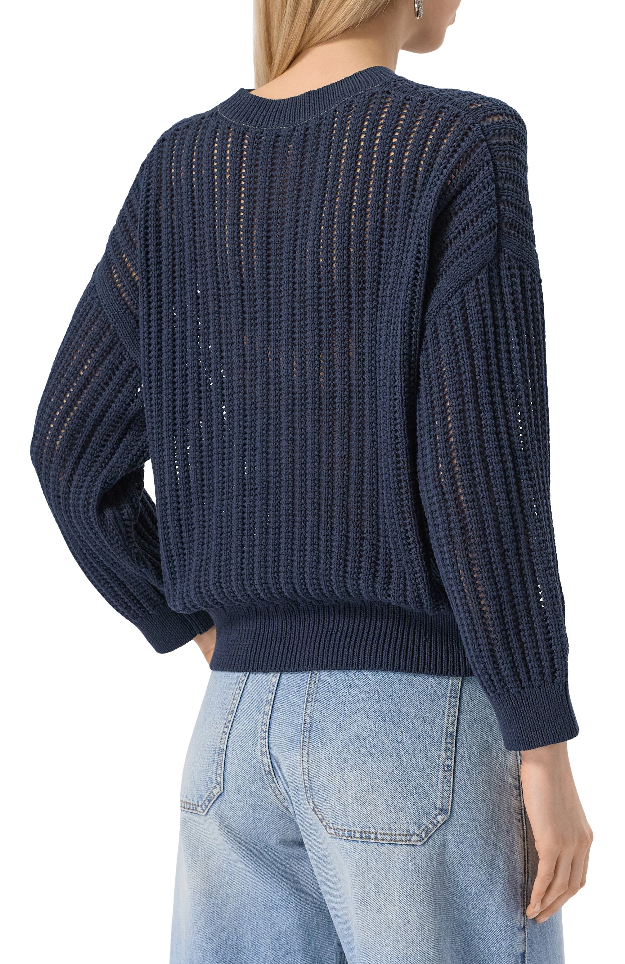 Хлопковый свитер BRUNELLO CUCINELLI, арт. MSB581800, фото 4