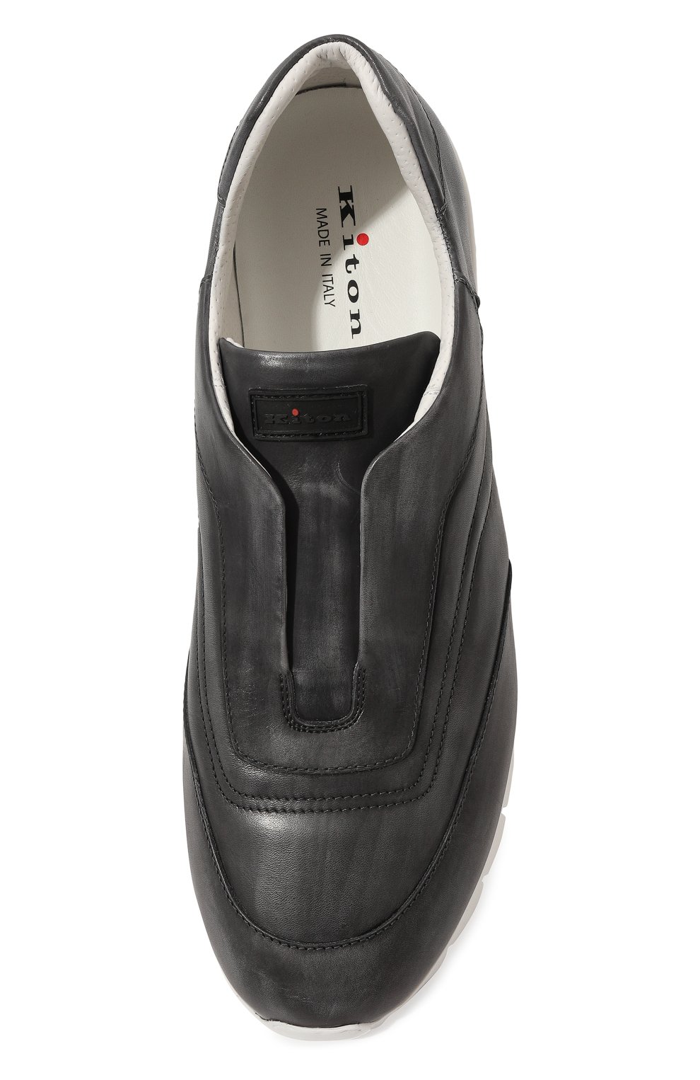 Кожаные кроссовки KITON, арт. USSFREWN00100, фото 6