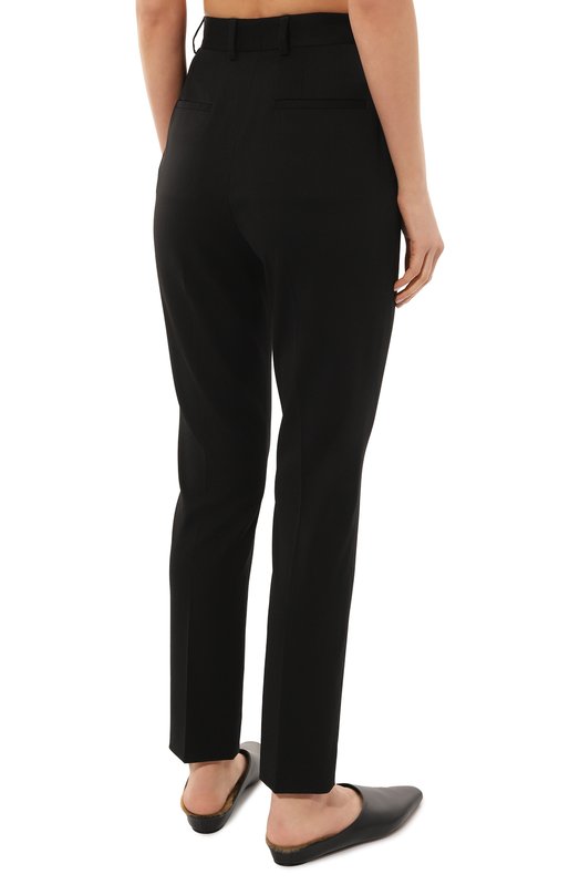 Шерстяные брюки Dolce & Gabbana FTAM2T/FUBF0 Чёрный  FTAM2T/FUBF0 Фото 4
