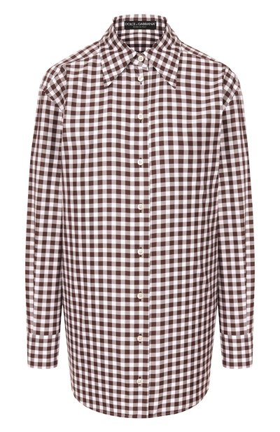 Женская хлопковая блузка DOLCE & GABBANA, арт. F5Q08T/FQ5MY