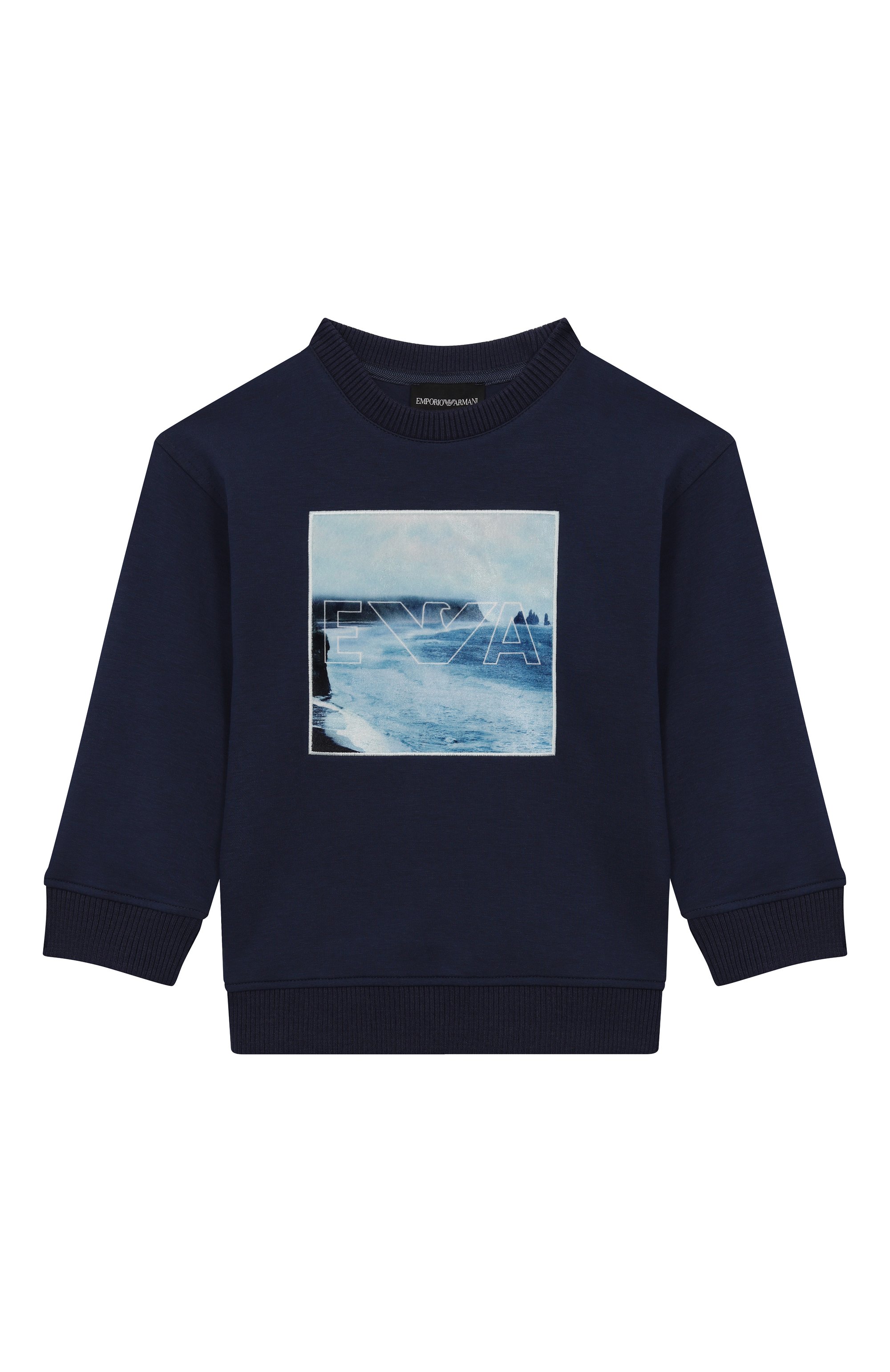 Хлопковый свитшот EMPORIO ARMANI, арт. EB000781/AF10126, фото 1