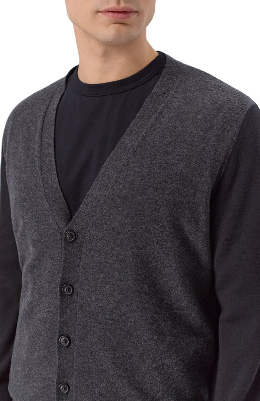 Шерстяной кардиган Maison Margiela S67HP0034/M13177 Серый  S67HP0034/M13177 Фото 5