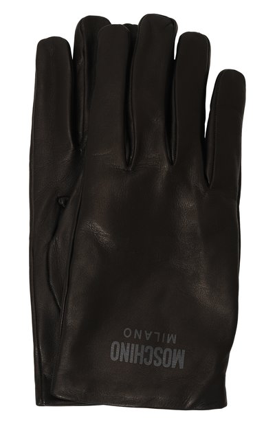Мужские кожаные перчатки MOSCHINO, арт. 60071/M5814