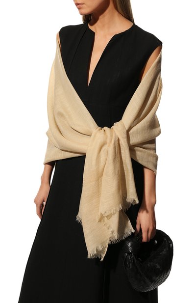 Шарф из кашемира и льна jumeirah LORO PIANA, арт. FAM1871, фото 3