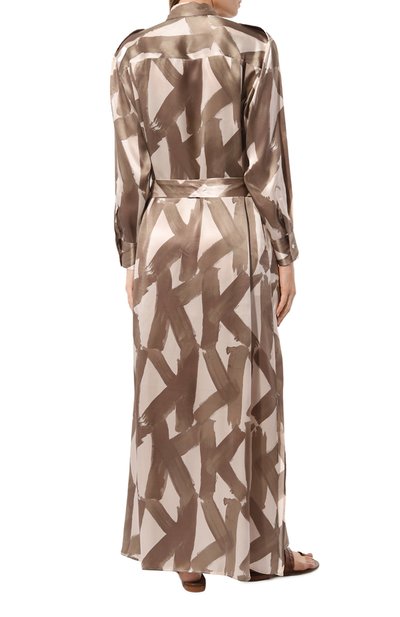 Атласное платье KITON, арт. D47H321K0978C_D47T321K0978C_D47Z321K0978C, фото 4