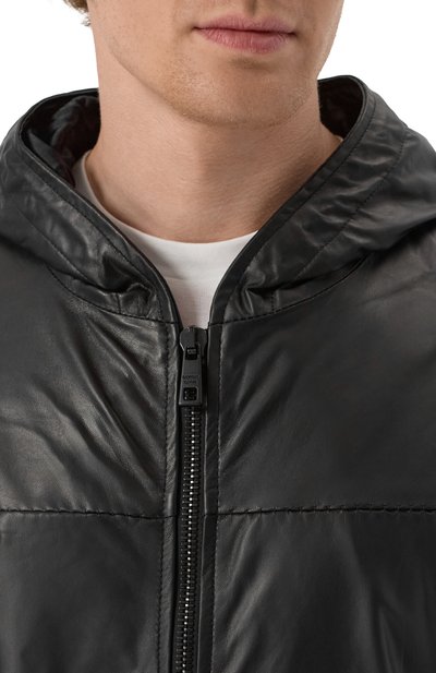 Кожаный бомбер GIORGIO BRATO, арт. GU25S14096NAPSTM, фото 5