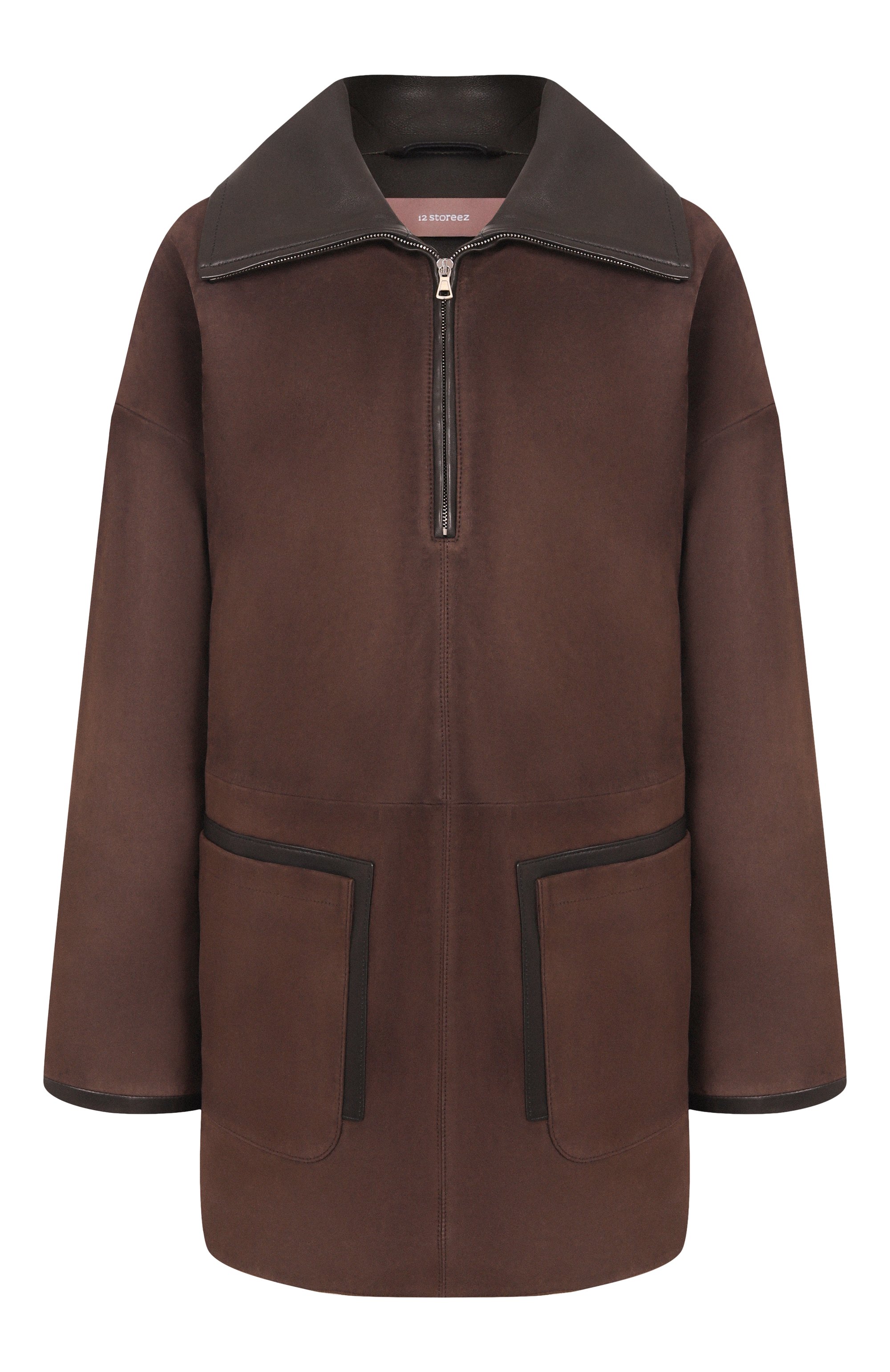 Замшевая куртка 12 STOREEZ коричневого цвета по цене 120000 руб., арт. 122010, фото 1 Замшевая куртка 12 STOREEZ, арт. 122010, фото 1