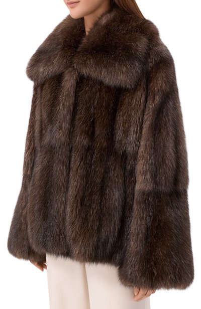 Шуба из соболя MVST коричневого цвета по цене 13450000 руб., арт. M001K/SABLE WILD, фото 3 Шуба из соболя MVST, арт. M001K/SABLE WILD, фото 3