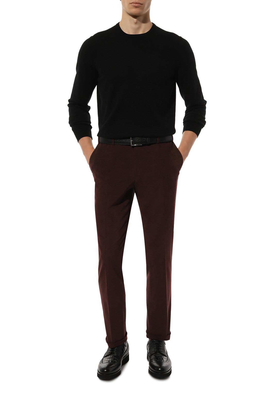 Кожаные дерби DOUCAL'S черного цвета по цене 52750 руб., арт. DU1270DAK0PN019N, фото 2 Кожаные дерби DOUCAL'S, арт. DU1270DAK0PN019N, фото 2