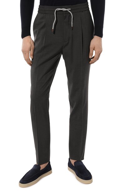 Шерстяные брюки BRUNELLO CUCINELLI, арт. MH244B2032, фото 3