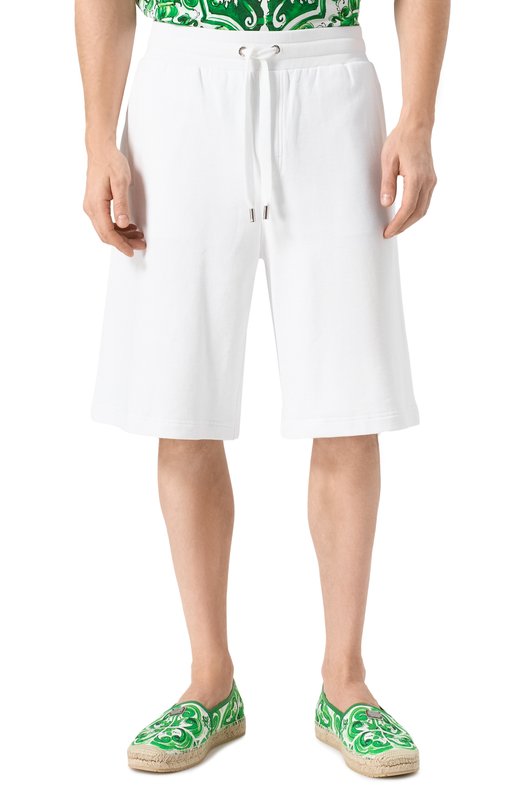 Хлопковые шорты Dolce & Gabbana GVUZAT/G7NTZ Белый  GVUZAT/G7NTZ Фото 3