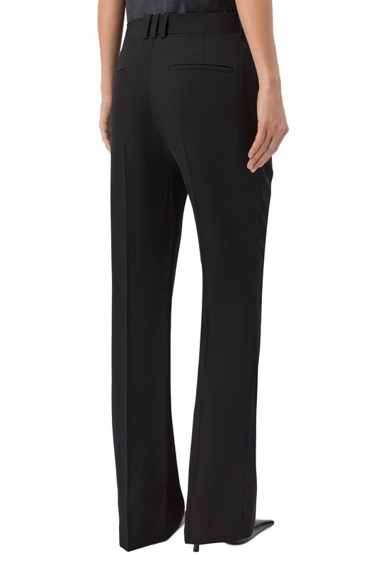 Шерстяные брюки Balmain GF1PN220/WC09 Чёрный  GF1PN220/WC09 Фото 4