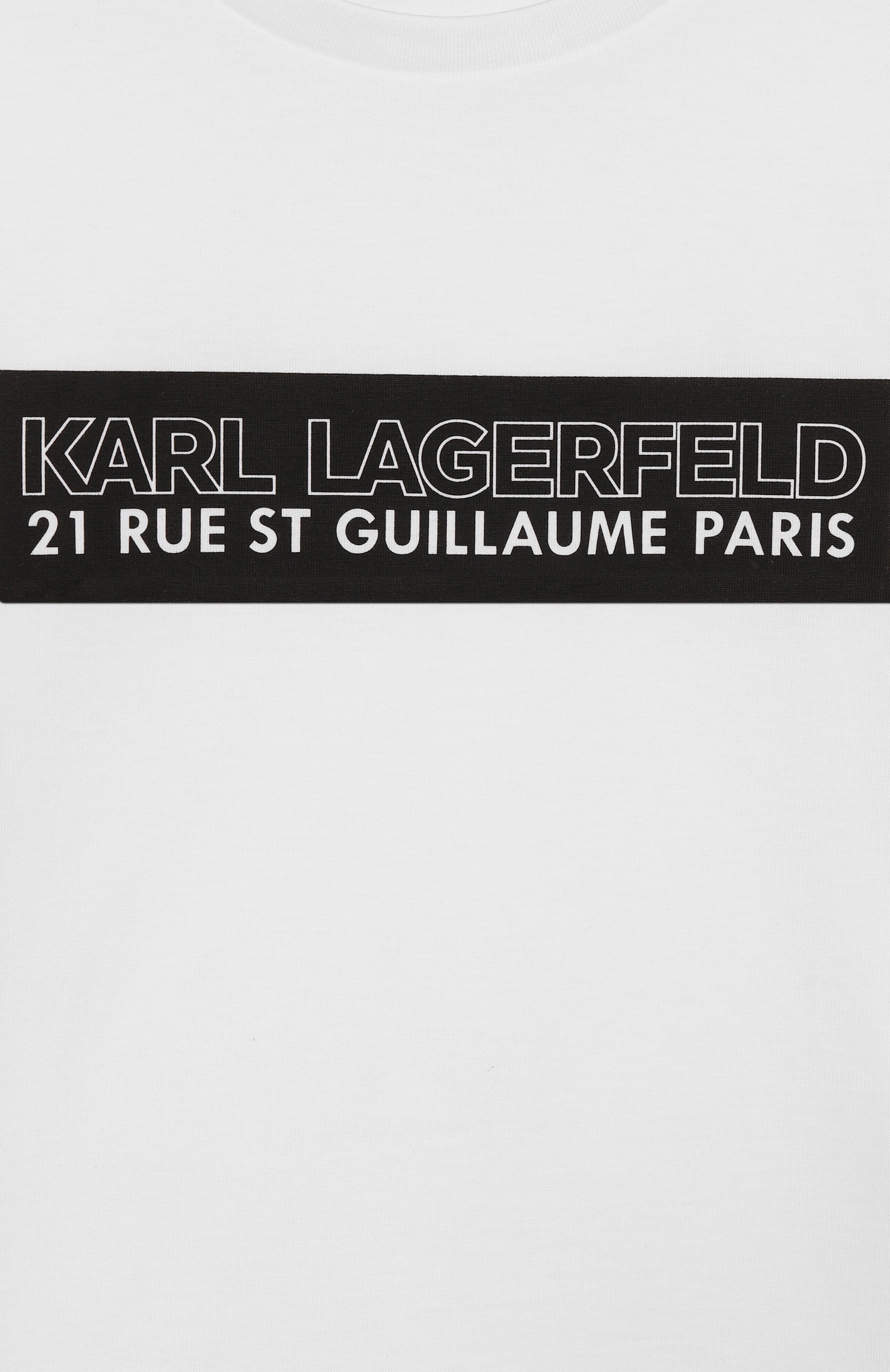 Хлопковая футболка KARL LAGERFELD KIDS, арт. Z30954, фото 3