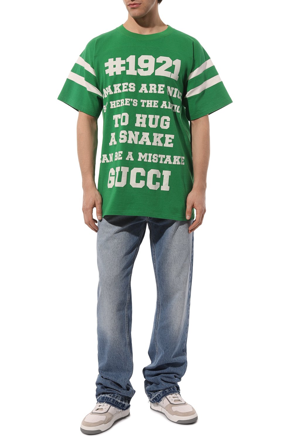 Хлопковая футболка GUCCI, арт. 655459 XJDJP, фото 2