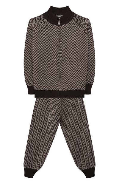 Комплект из кардигана и брюк ZHANNA & ANNA коричневого цвета по цене 20000 руб., арт. ZAOZ00000082, фото 1 Комплект из кардигана и брюк ZHANNA & ANNA, арт. ZAOZ00000082, фото 1