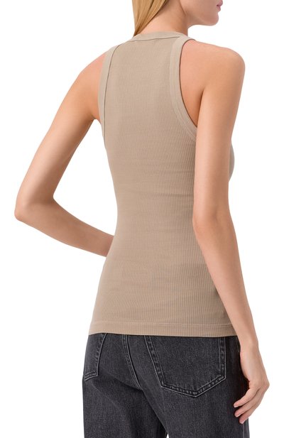 Хлопковая майка JAMES PERSE бежевого цвета по цене 19950 руб., арт. WNL3625, фото 4 Хлопковая майка JAMES PERSE, арт. WNL3625, фото 4