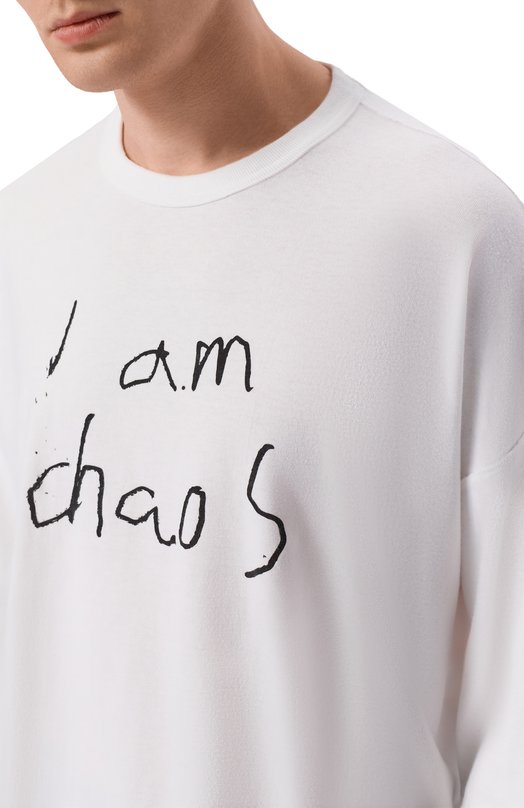 Футболка из хлопка и вискозы Undercover UP1F4808 Белый  UP1F4808 Фото 5