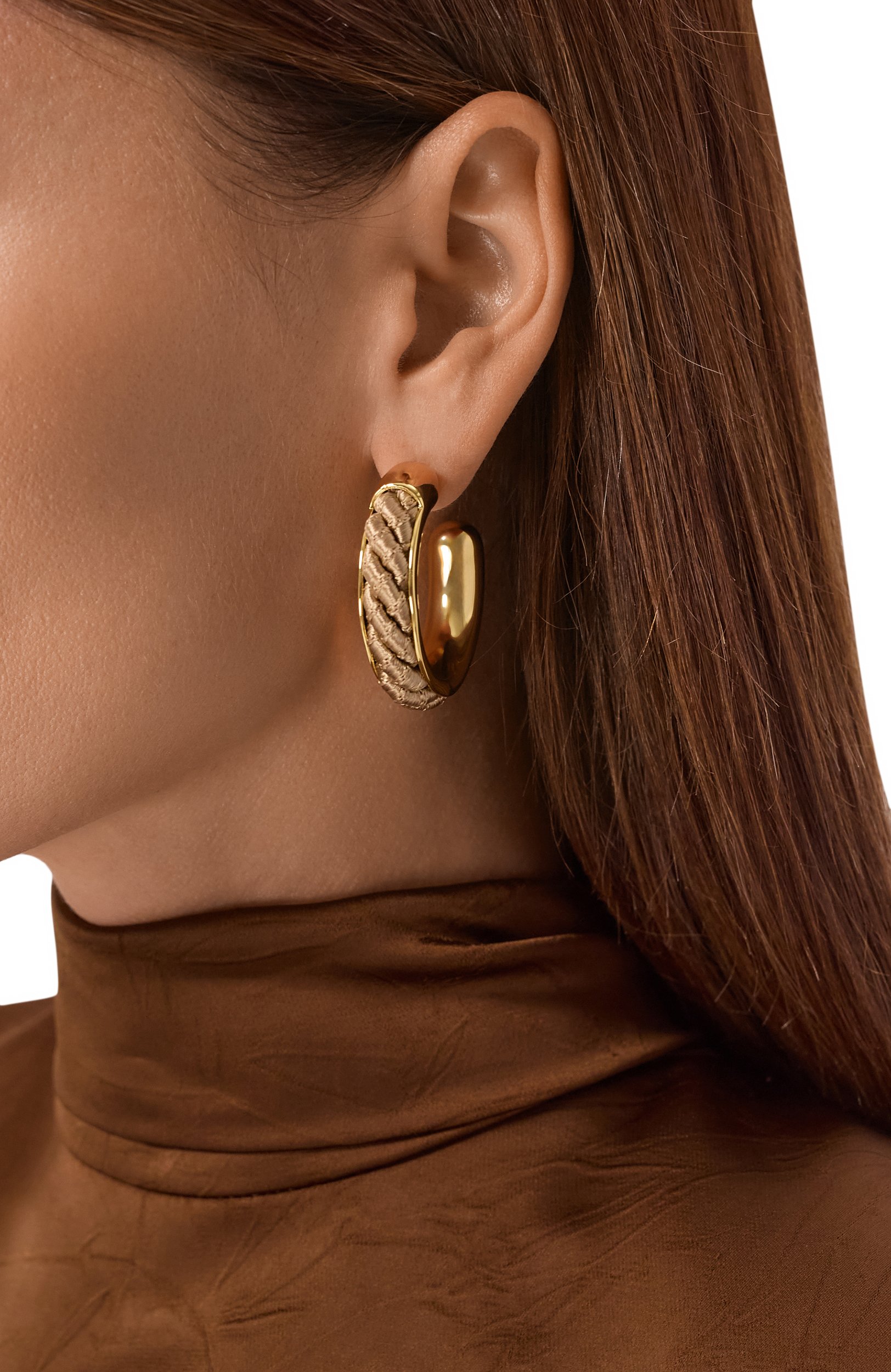 Серьги EDDIE BORGO бежевого цвета по цене 29950 руб., арт. ER930302TAU, фото 2 Серьги EDDIE BORGO, арт. ER930302TAU, фото 2