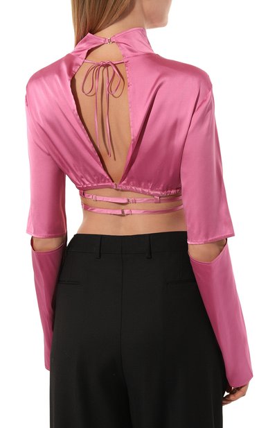 Блузка из вискозы JACQUEMUS, арт. 22E221TO005/1000PINK, фото 4