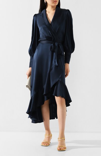 Атласное платье ZIMMERMANN, арт. 8066DRWAV, фото 2