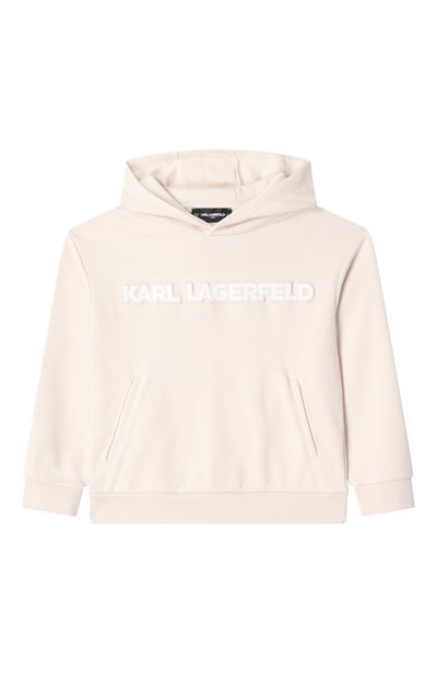 Хлопковое худи KARL LAGERFELD KIDS, арт. Z30576