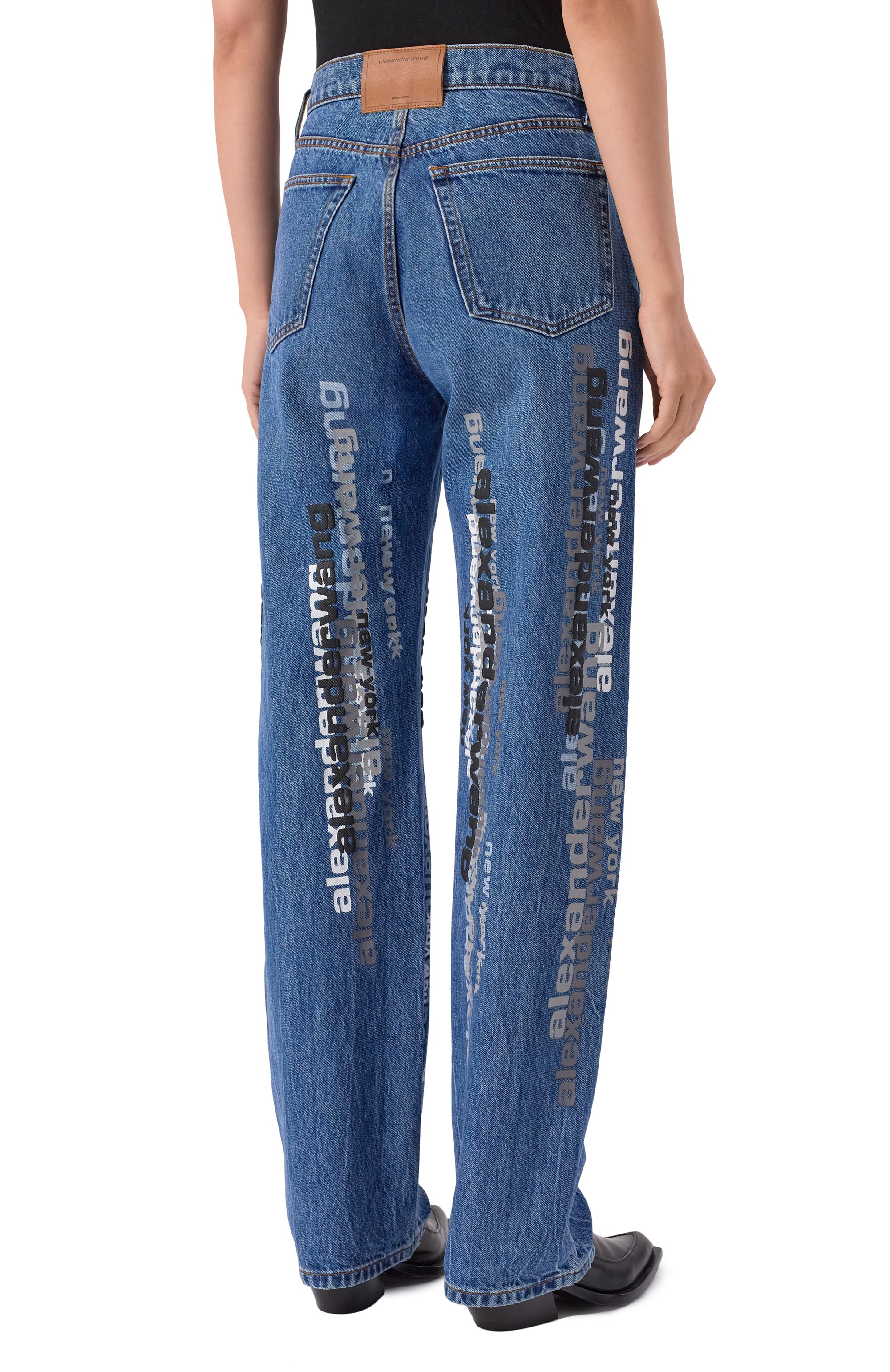 Джинсы ALEXANDER WANG синего цвета по цене 89950 руб., арт. 4DC4254871, фото 4 Джинсы ALEXANDER WANG, арт. 4DC4254871, фото 4