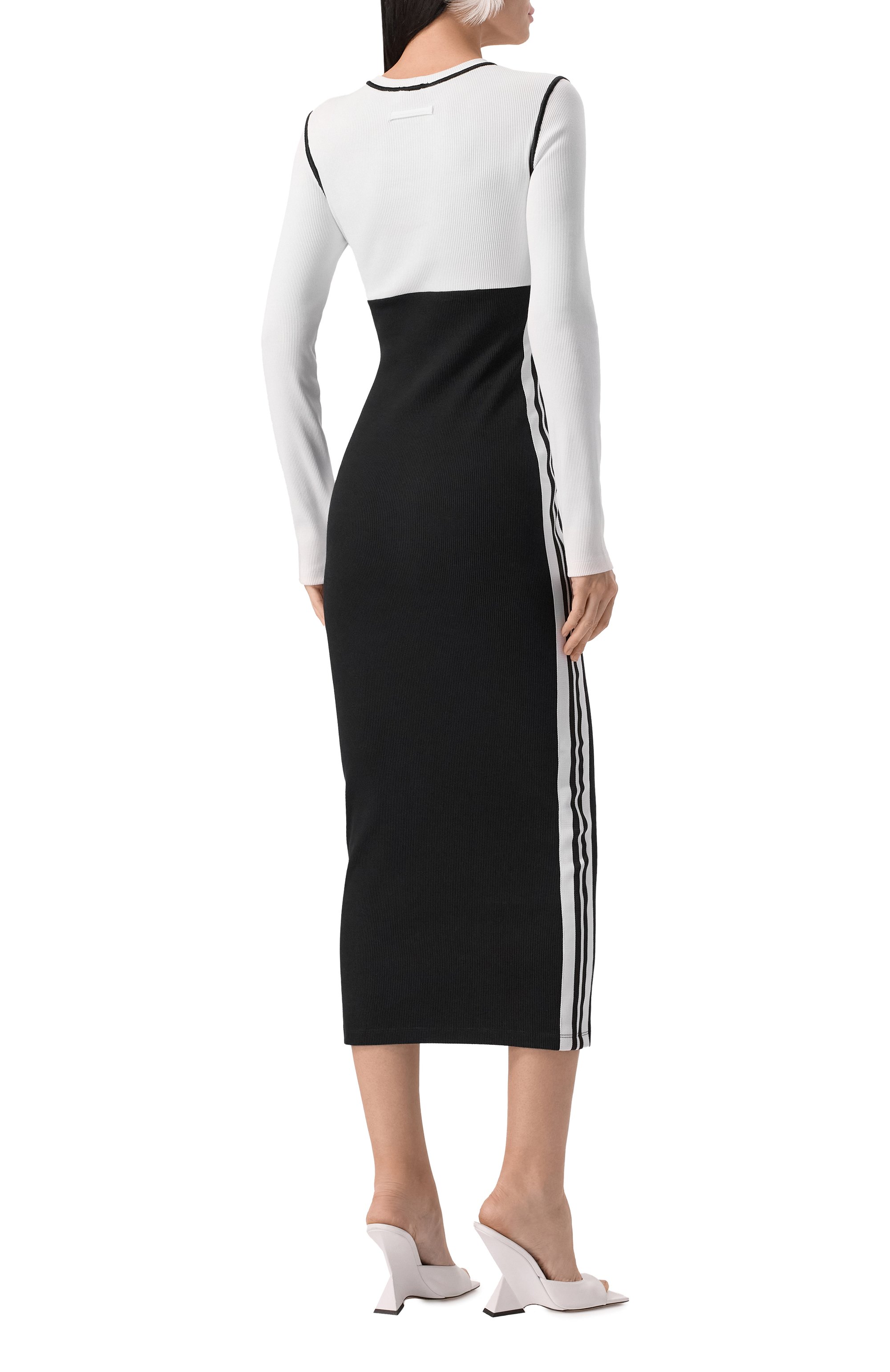 Хлопковое платье JEAN PAUL GAULTIER черно-белого цвета по цене 69950 руб., арт. 25/33-F-R0343P-J080, фото 4 Хлопковое платье JEAN PAUL GAULTIER, арт. 25/33-F-R0343P-J080, фото 4