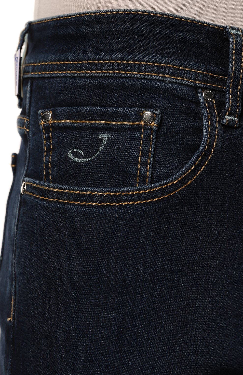 Джинсы JACOB COHEN темно-синего цвета по цене 49700 руб., арт. U Q E04 30 S 3621/419D, фото 5 Джинсы JACOB COHEN, арт. U Q E04 30 S 3621/419D, фото 5