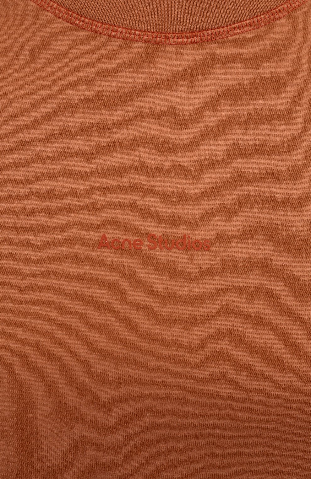 Хлопковая футболка ACNE STUDIOS оранжевого цвета по цене 29700 руб., арт. AL0149, фото 5 Хлопковая футболка ACNE STUDIOS, арт. AL0149, фото 5
