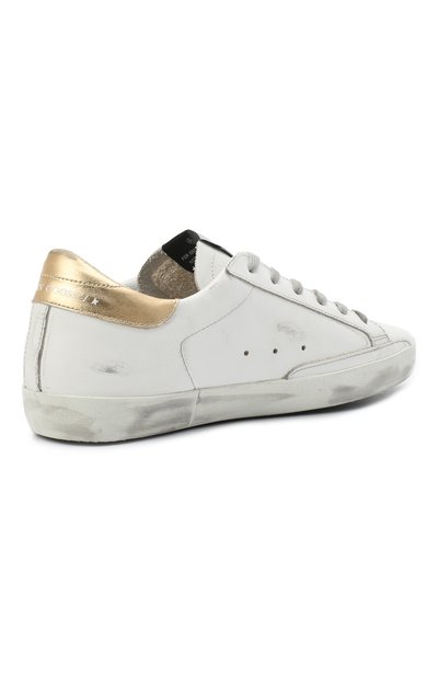 Кожаные кеды superstar GOLDEN GOOSE DELUXE BRAND, арт. GWF00101.F000212, фото 4